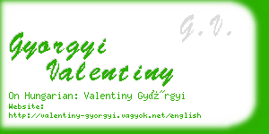 gyorgyi valentiny business card